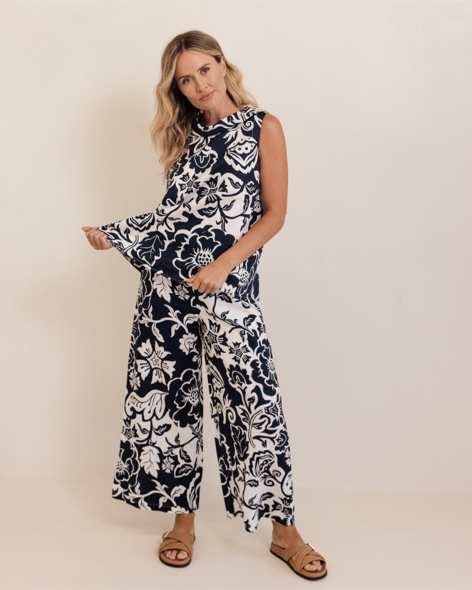See Saw Palazzo Pant - Vine Print