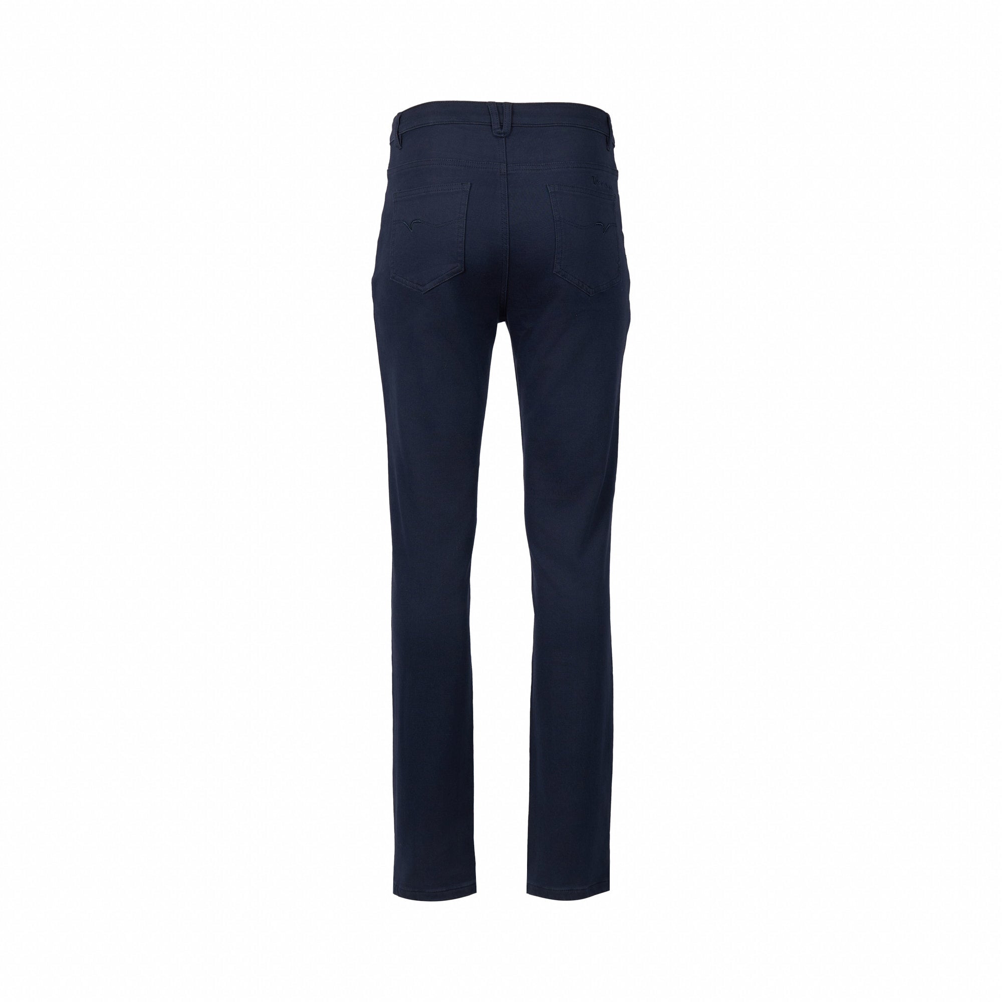 Vassalli Slim Leg Full Length Stretch Denim Jean - Carbon