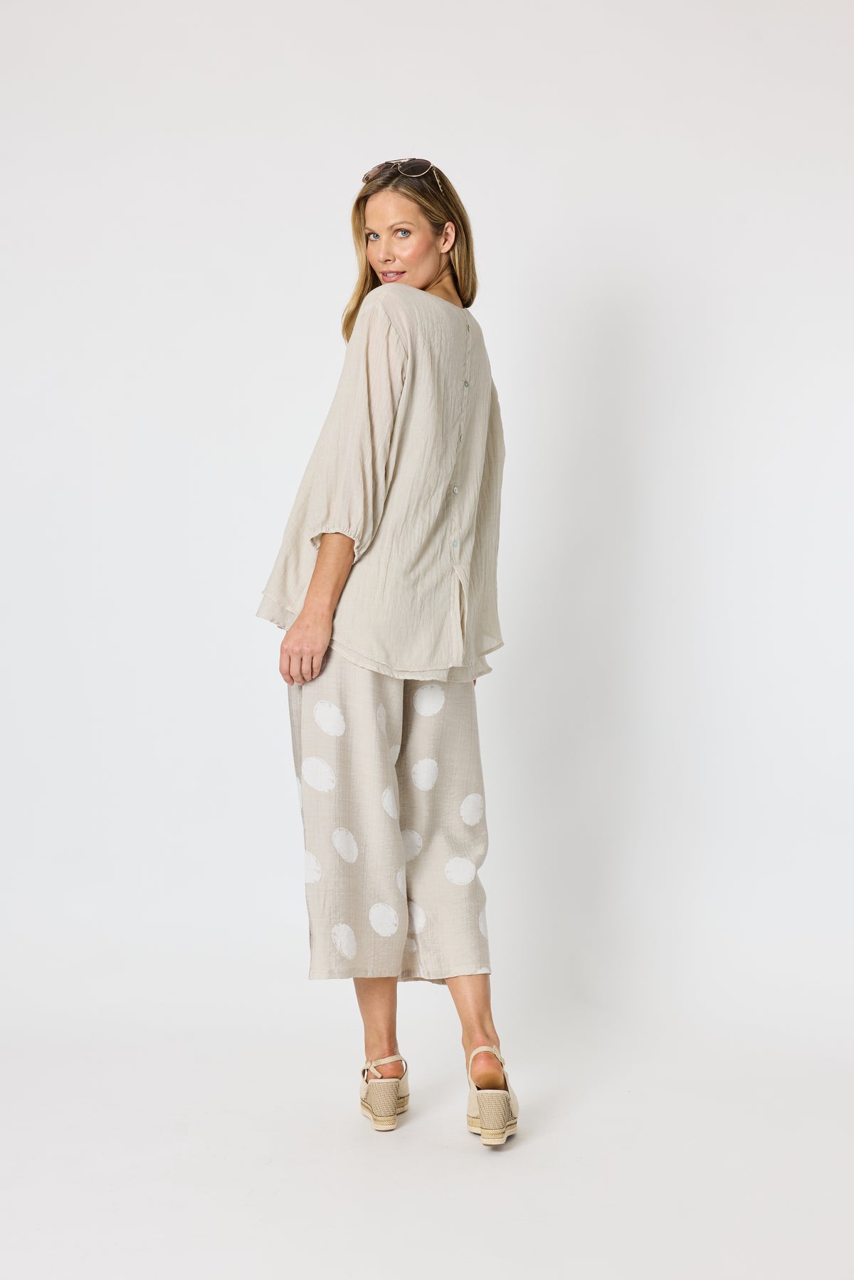 Clarity Camellia Top - Natural
