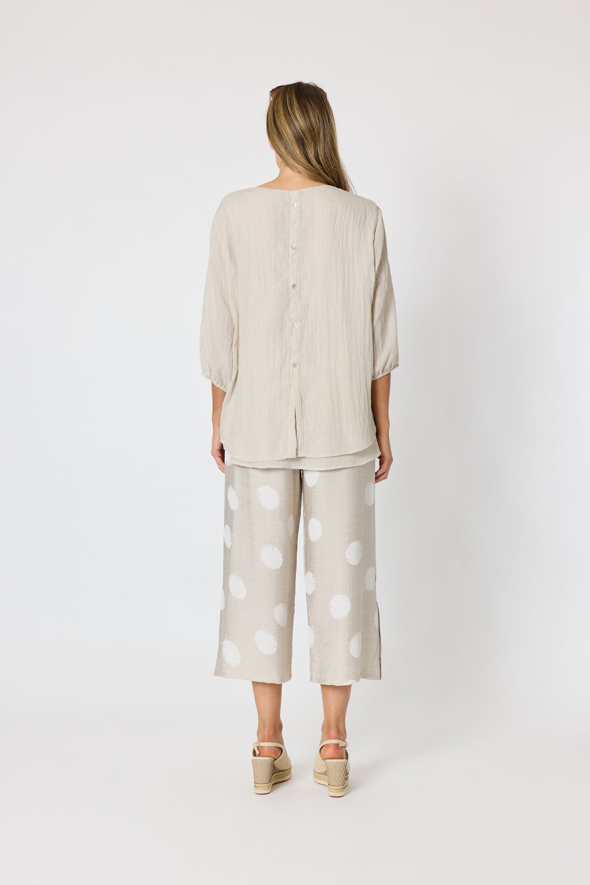 Clarity Camellia Top - Natural