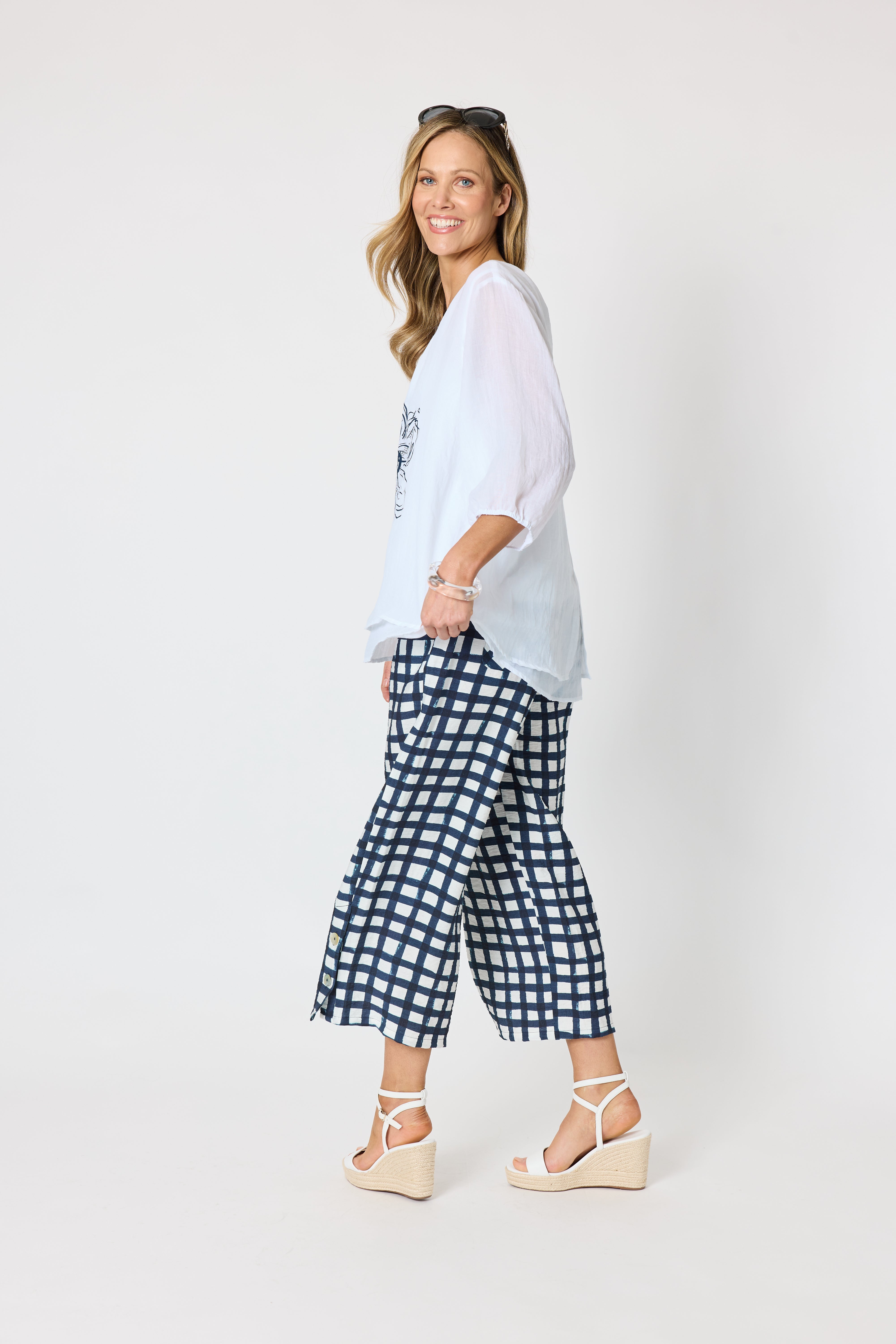Clarity Camellia Top - White