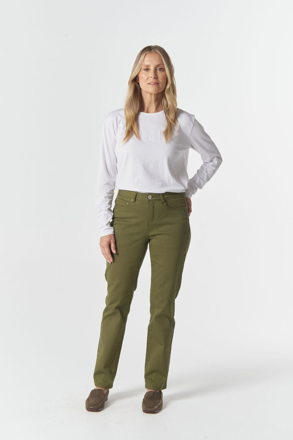 Goondiwindi Cotton 5 Pocket Twill Jean - Sage