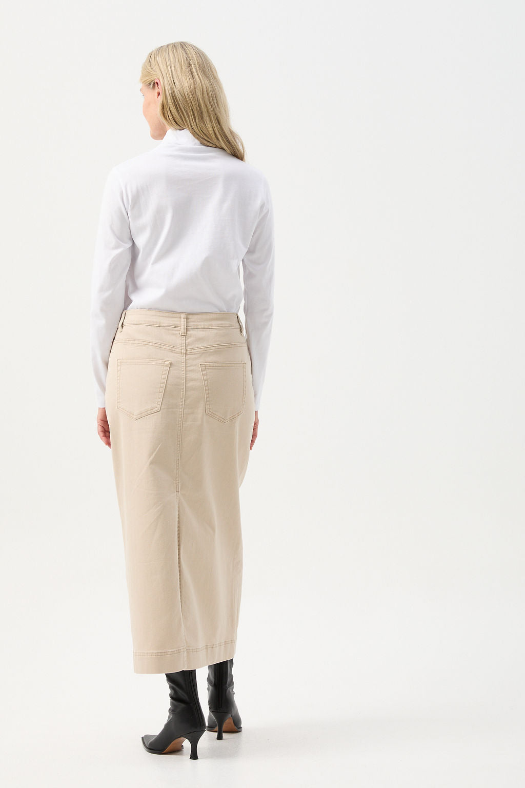 Goondiwindi Cotton Denim Maxi Skirt - Natural