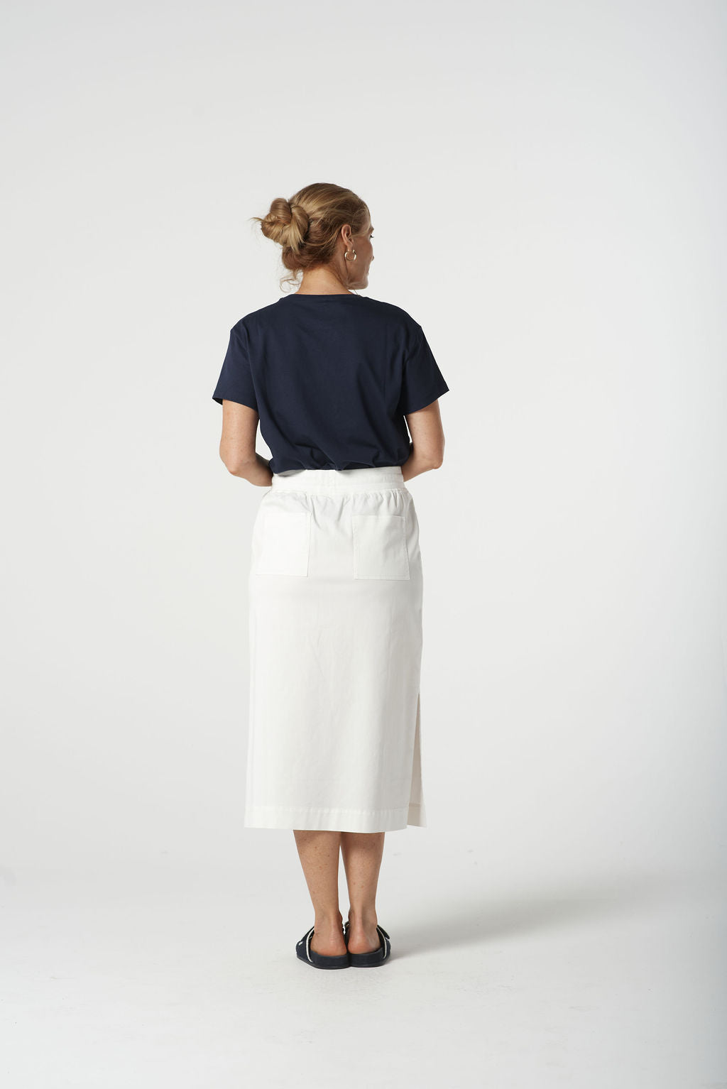 Goondiwindi Cotton Long Casual Skirt - White