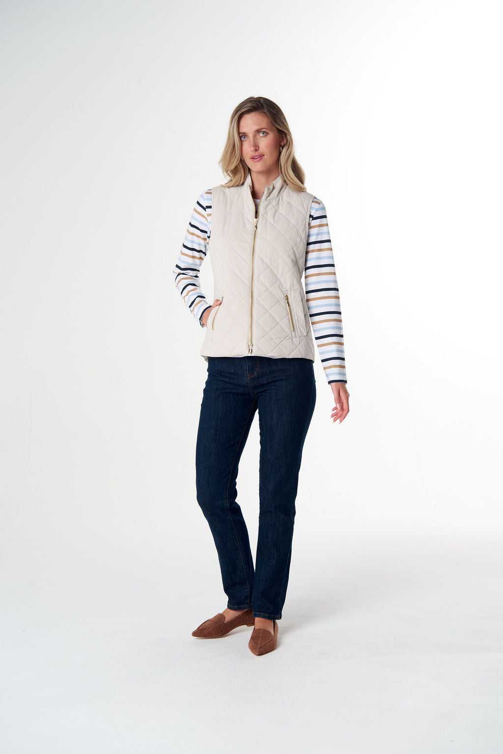 Goondiwindi Cotton The Heritage Quilted Vest - Birch