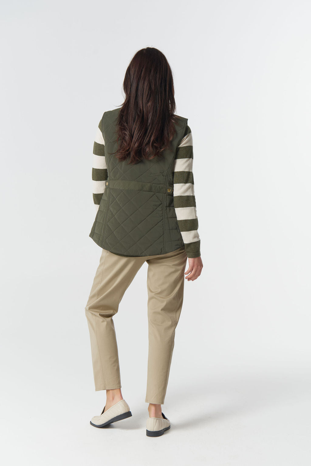 Goondiwindi Cotton The Heritage Quilted Vest - Khaki