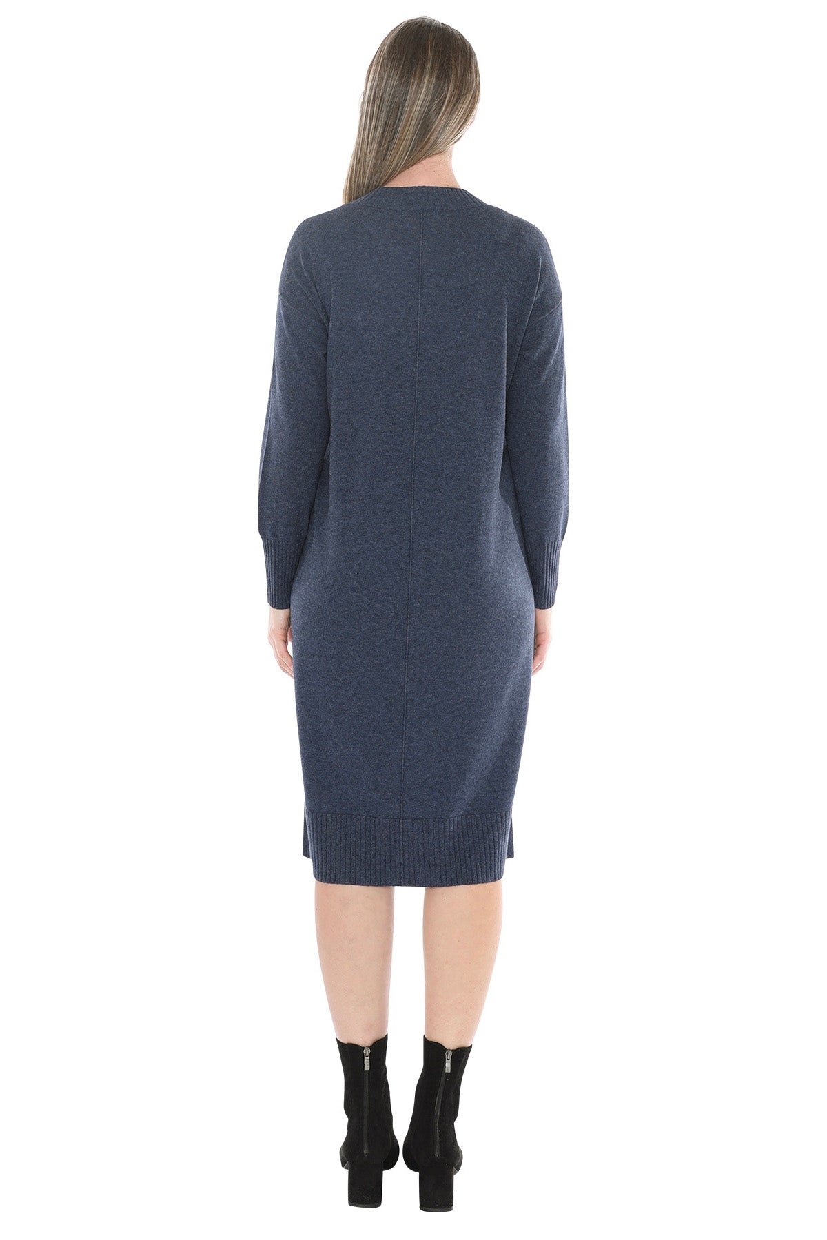 Jump Seam Detail Dress - Indigo Marle