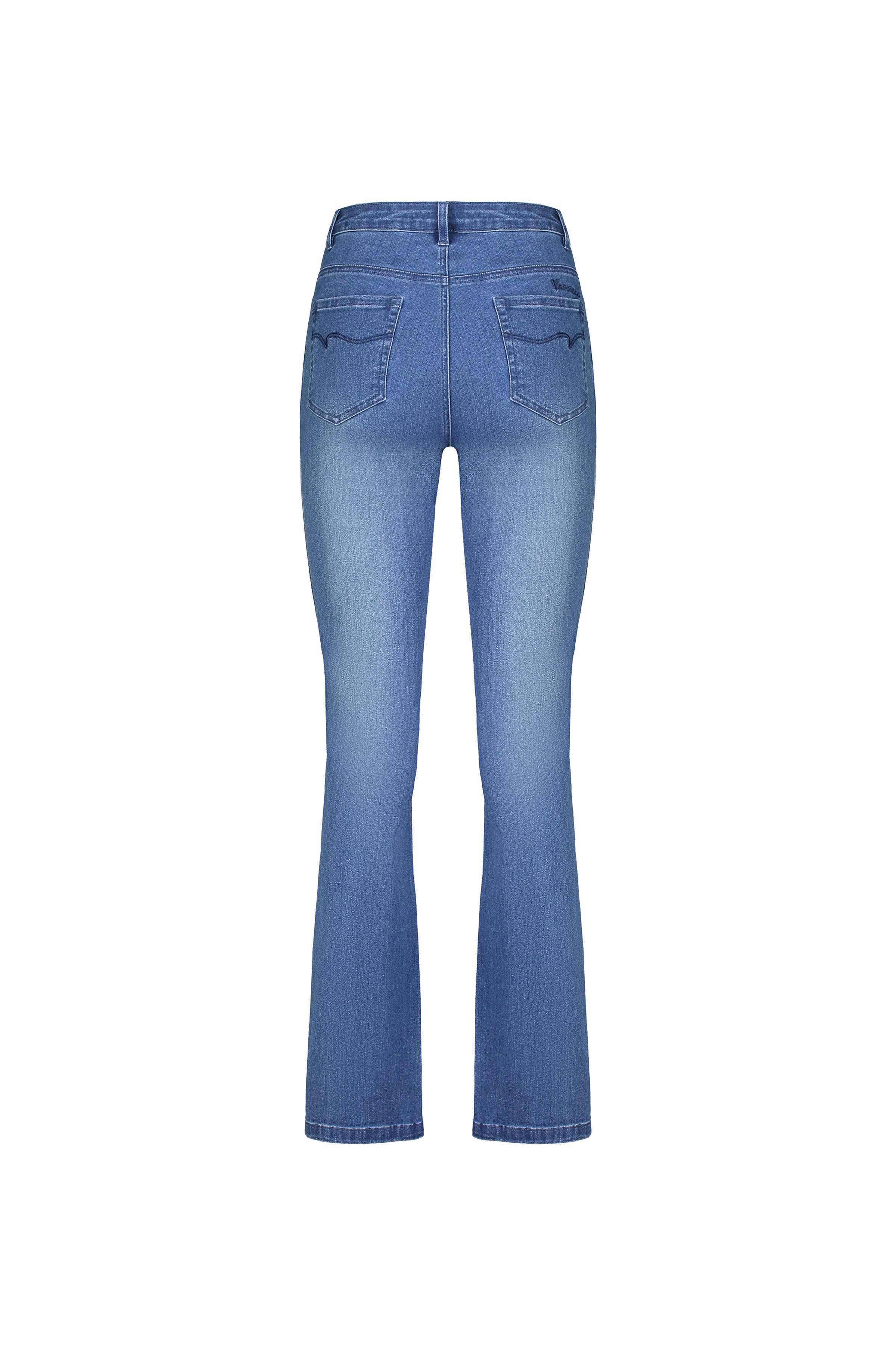 Vassalli Bootleg Full Length Jean - Blue Denim