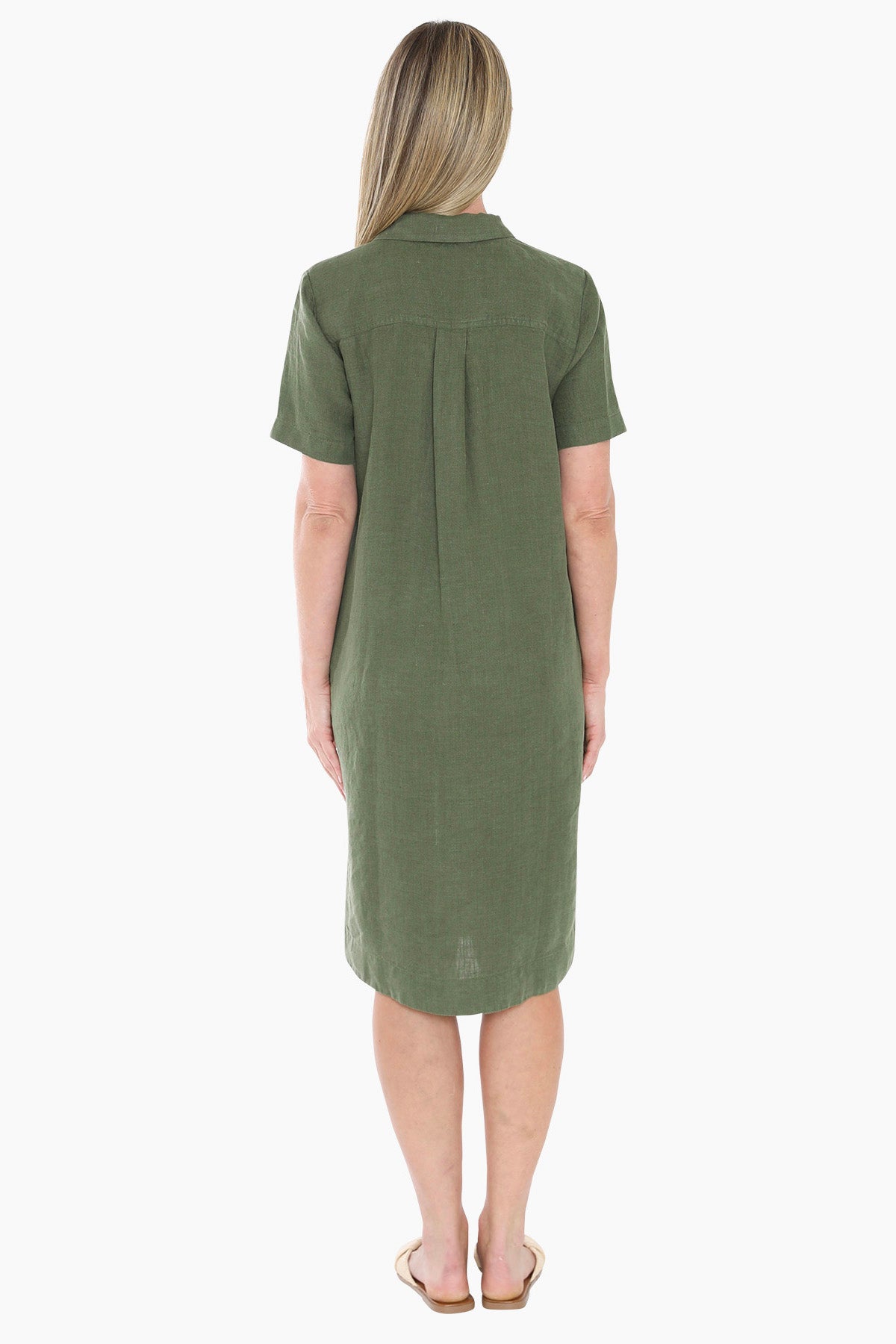 Jump 2 Pocket Dress - Basil