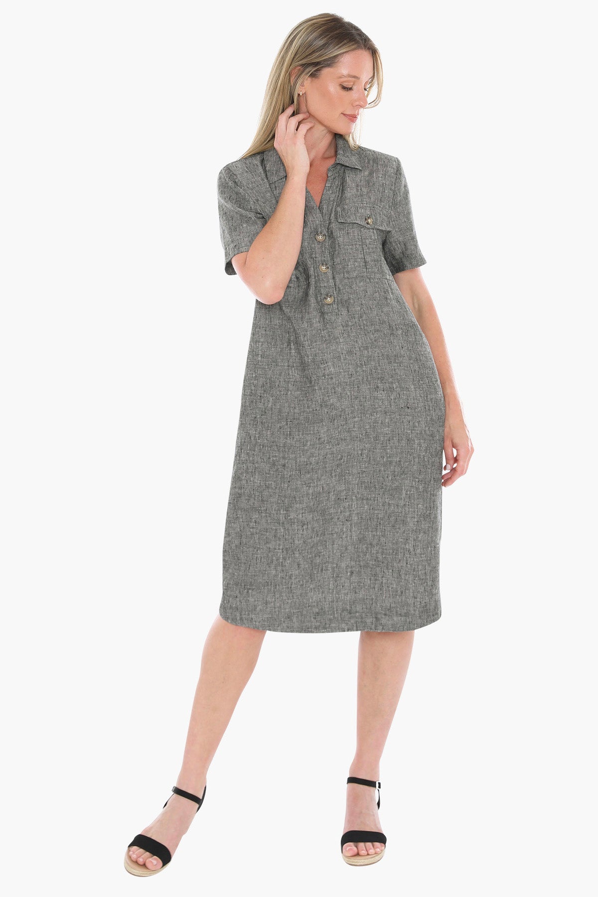 Jump 2 Pocket Dress - Blackstone