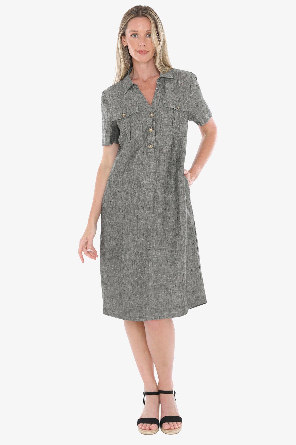 Jump 2 Pocket Dress - Blackstone