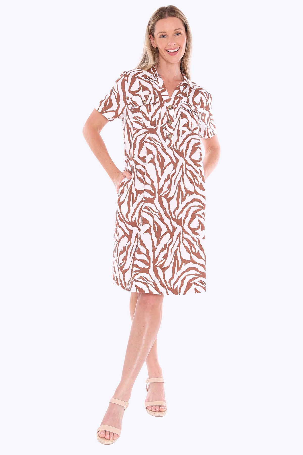 Jump Zebra Mono Dress