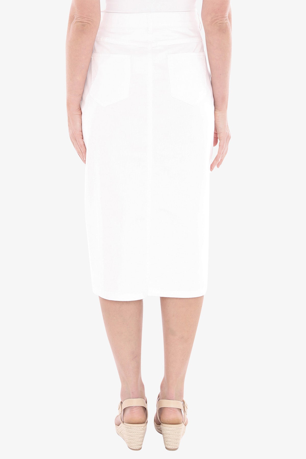 Jump Plait Pocket Skirt - White