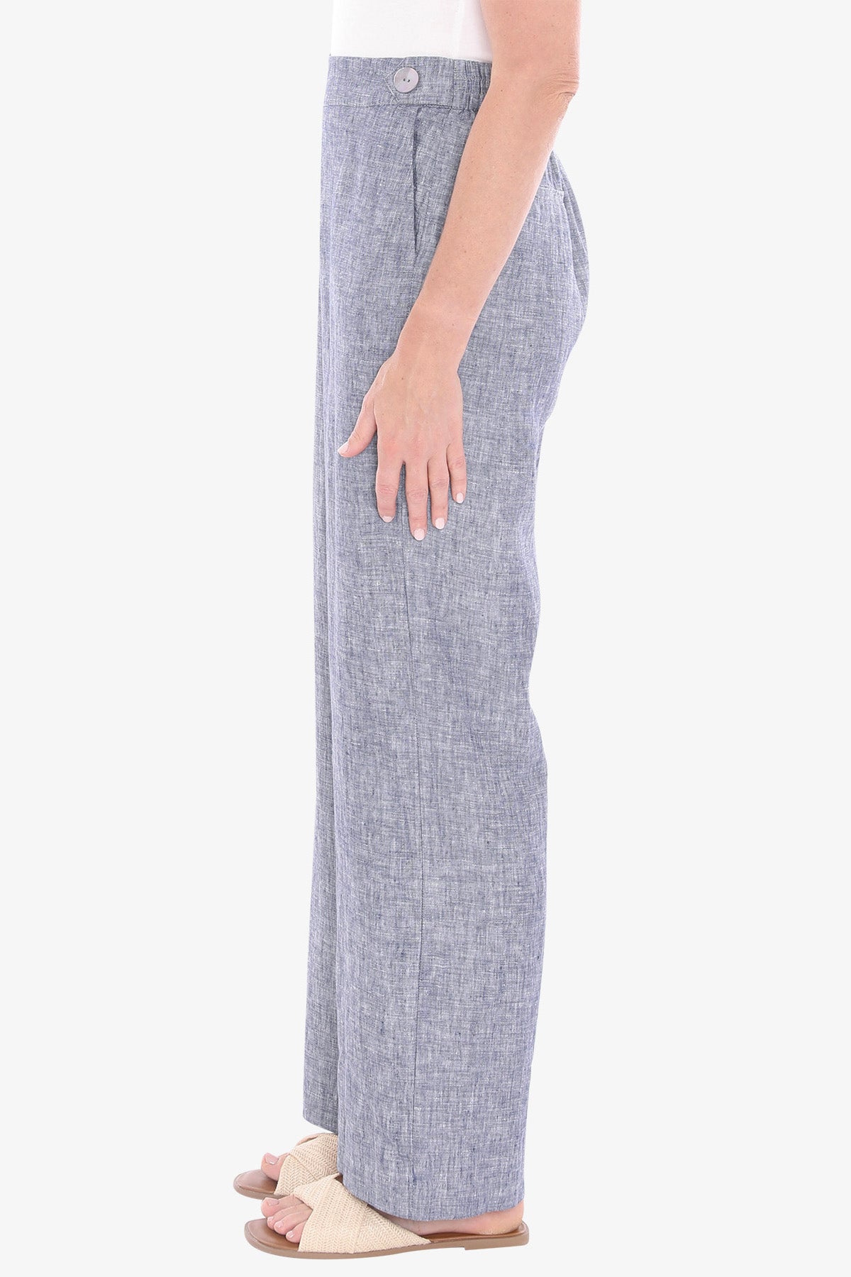 Jump Button Tab Pant - Nightsky