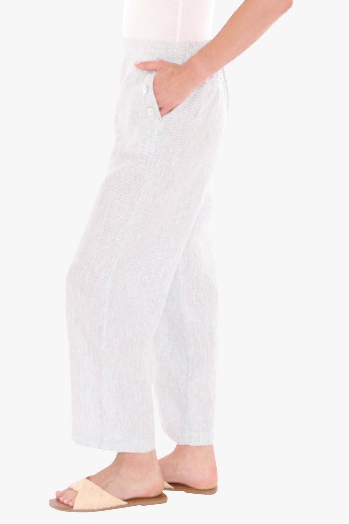 Jump 7/8 Core Pants - Basil/White
