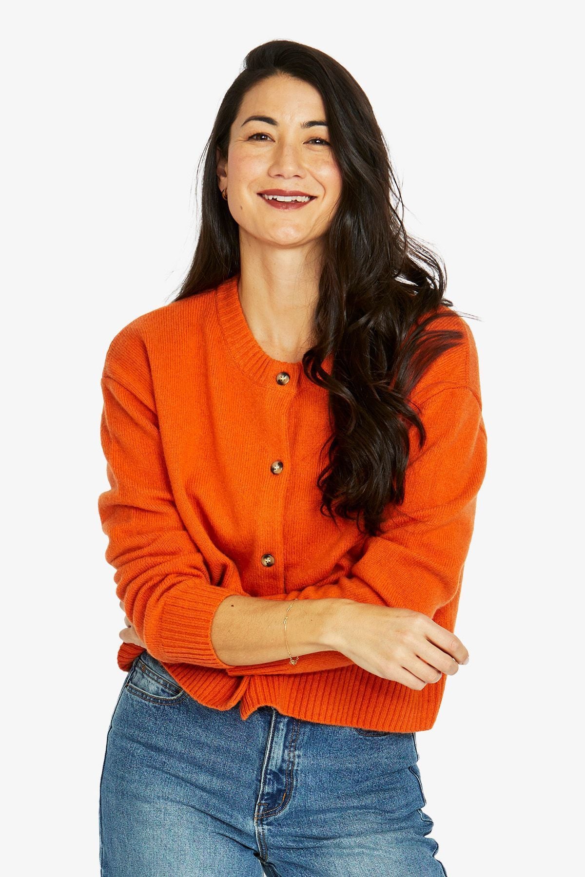 Jump Crew Cardigan - Sunset