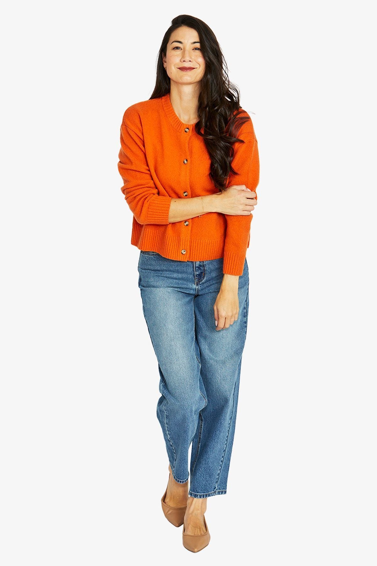 Jump Crew Cardigan - Sunset