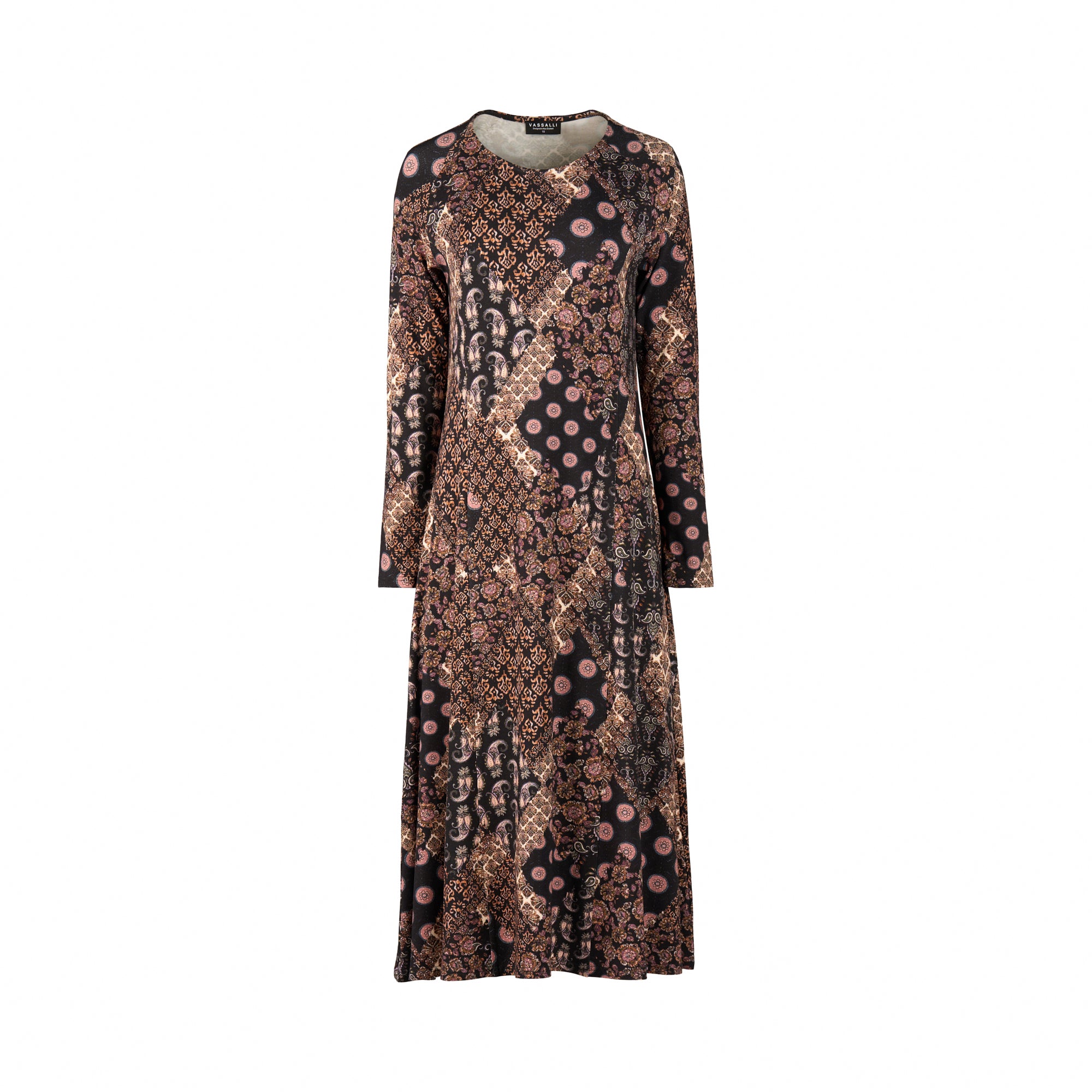 Vassalli Longline Swing Knit Dress - Rhapsody