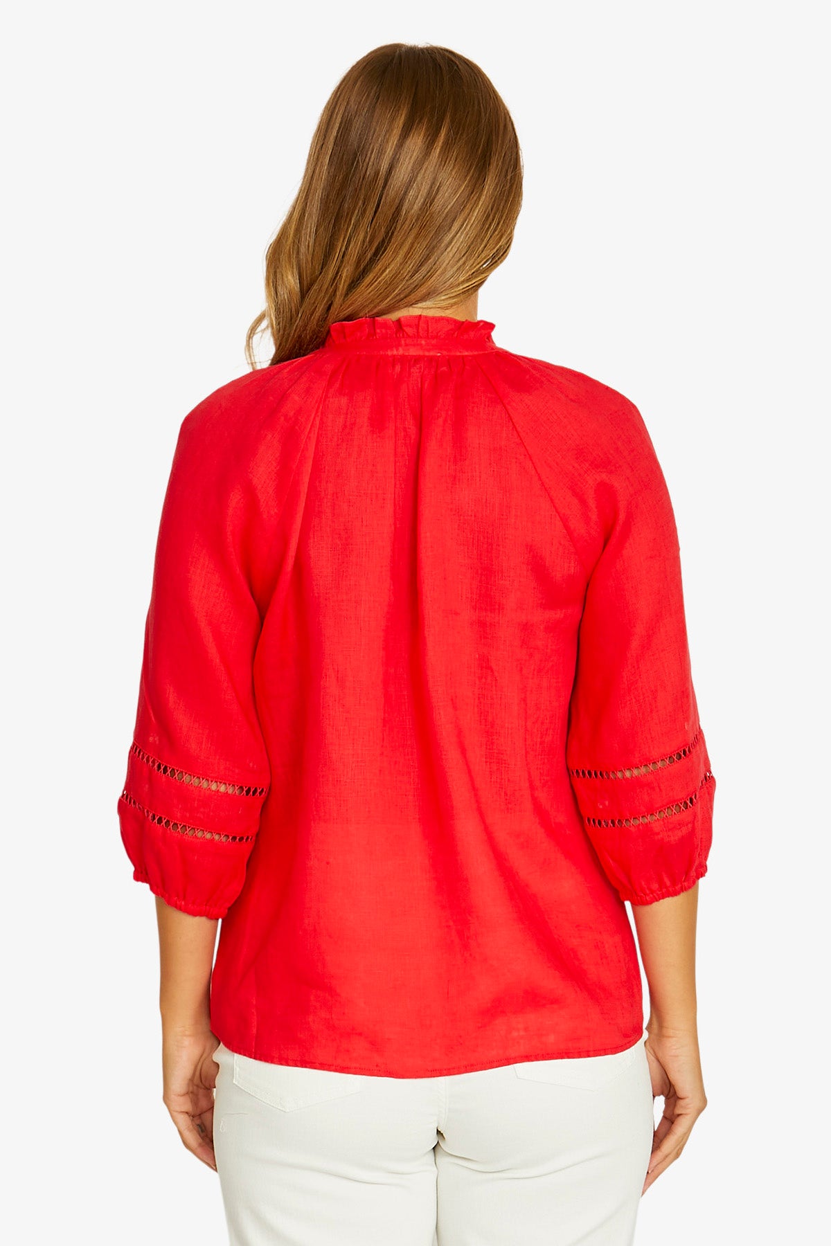 Jump Trim Detail Top - Chilli
