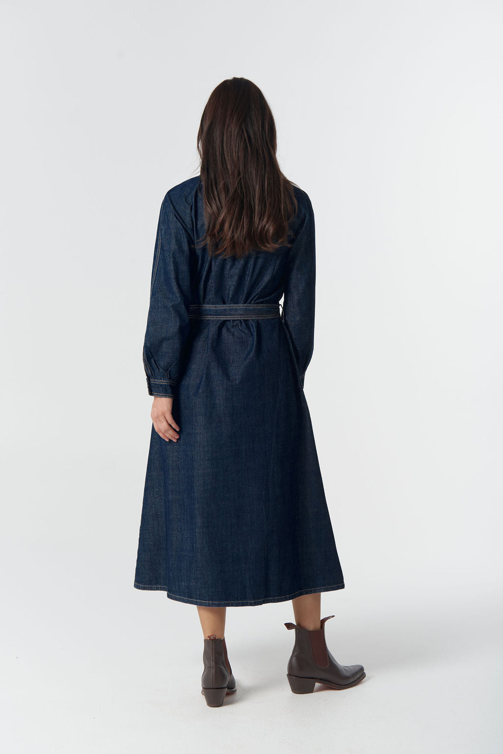 Goondiwindi Cotton Stockman Denim Dress - Indigo Denim