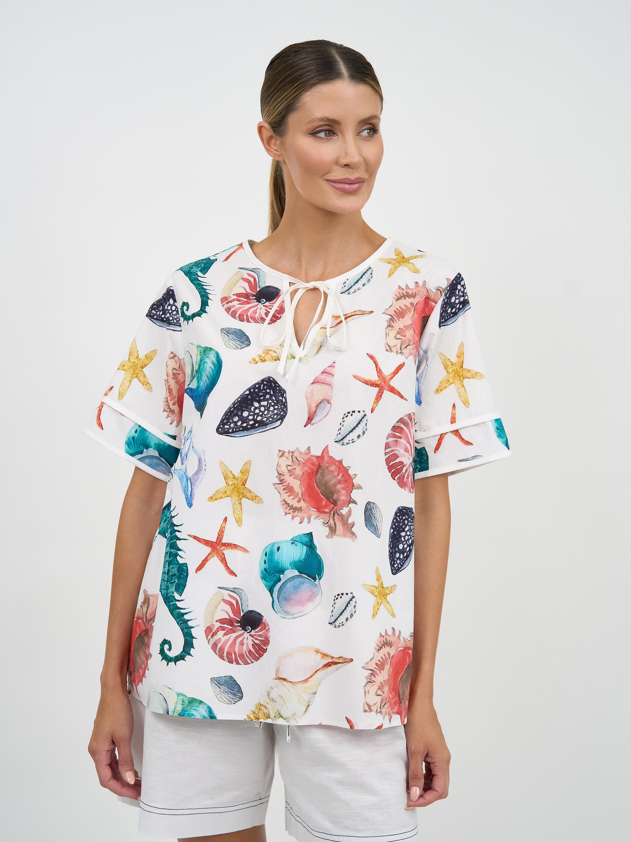 Liberty Rose Seaside Treasures Blouse