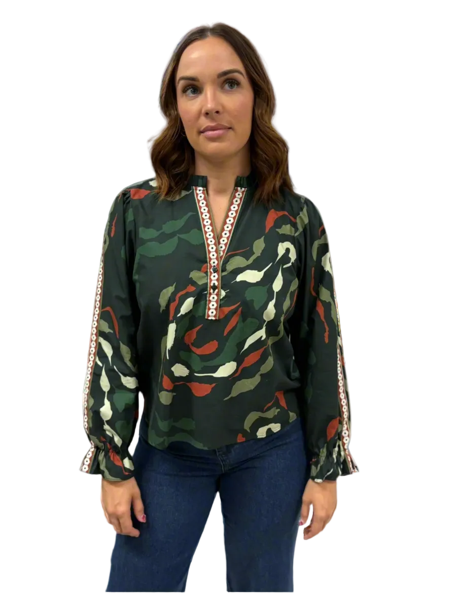 Maude Vivante Ashley Shirt - Brush Strokes
