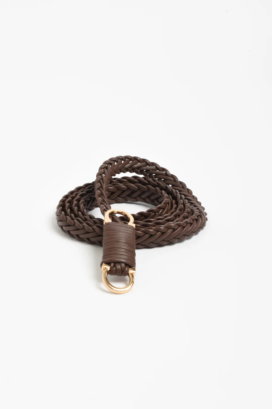 Adorne Plaited Thin Waist Belt