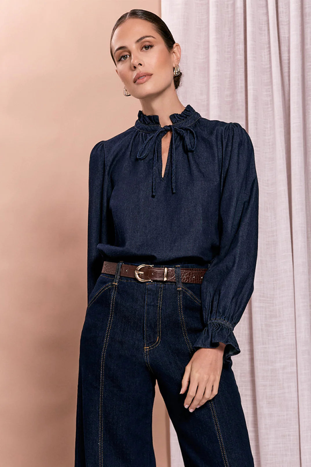 Adorne Metal Buckle Croc Jeans Belt