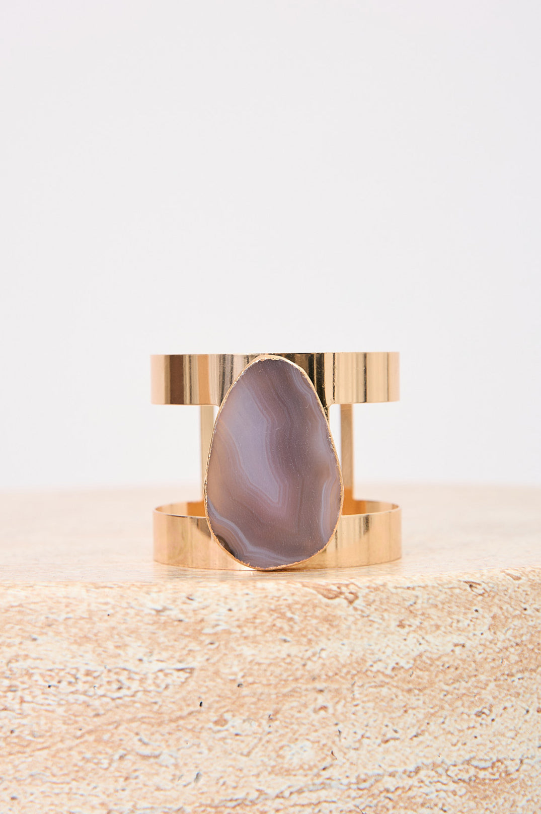 Adorne Statement Agate Cuff