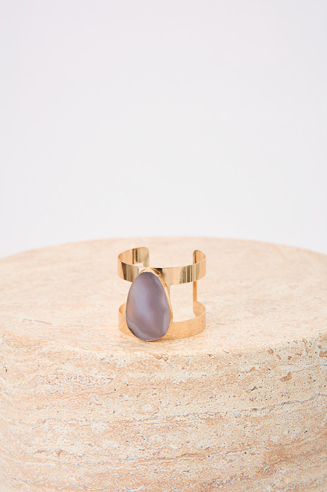 Adorne Statement Agate Cuff