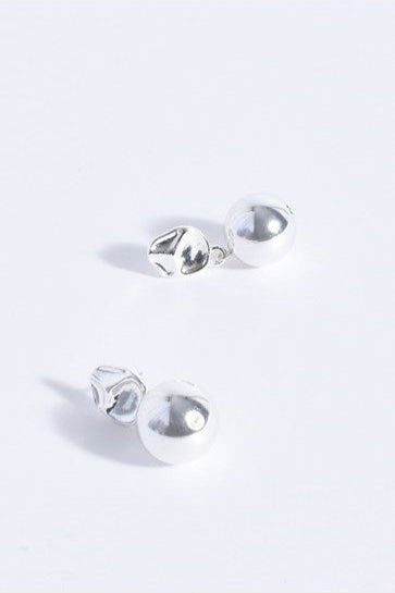 Adorne Ball Drop Organic Top Earrings