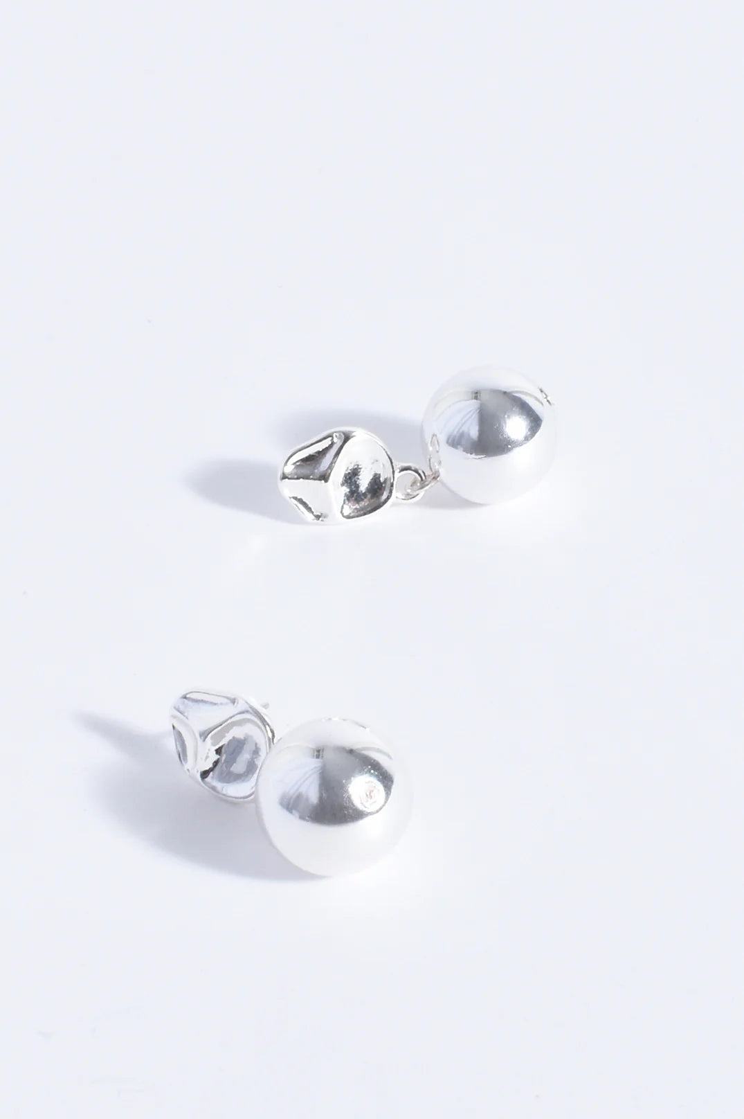 Adorne Ball Drop Organic Top Earrings