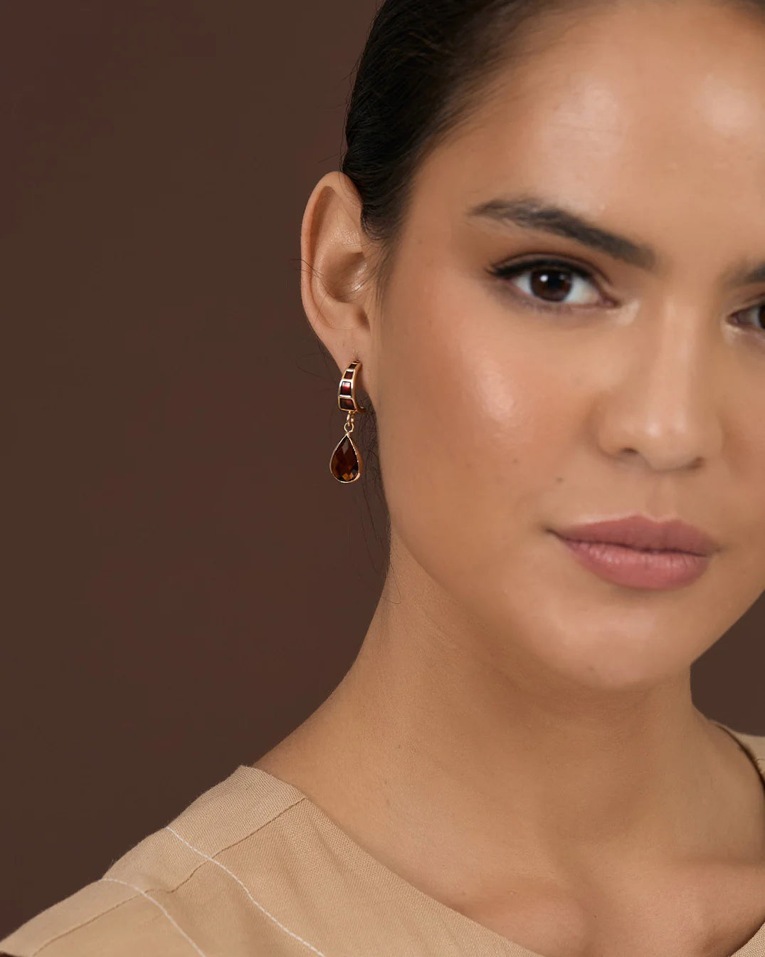 Adorne Glass Teardrop Event Earrings