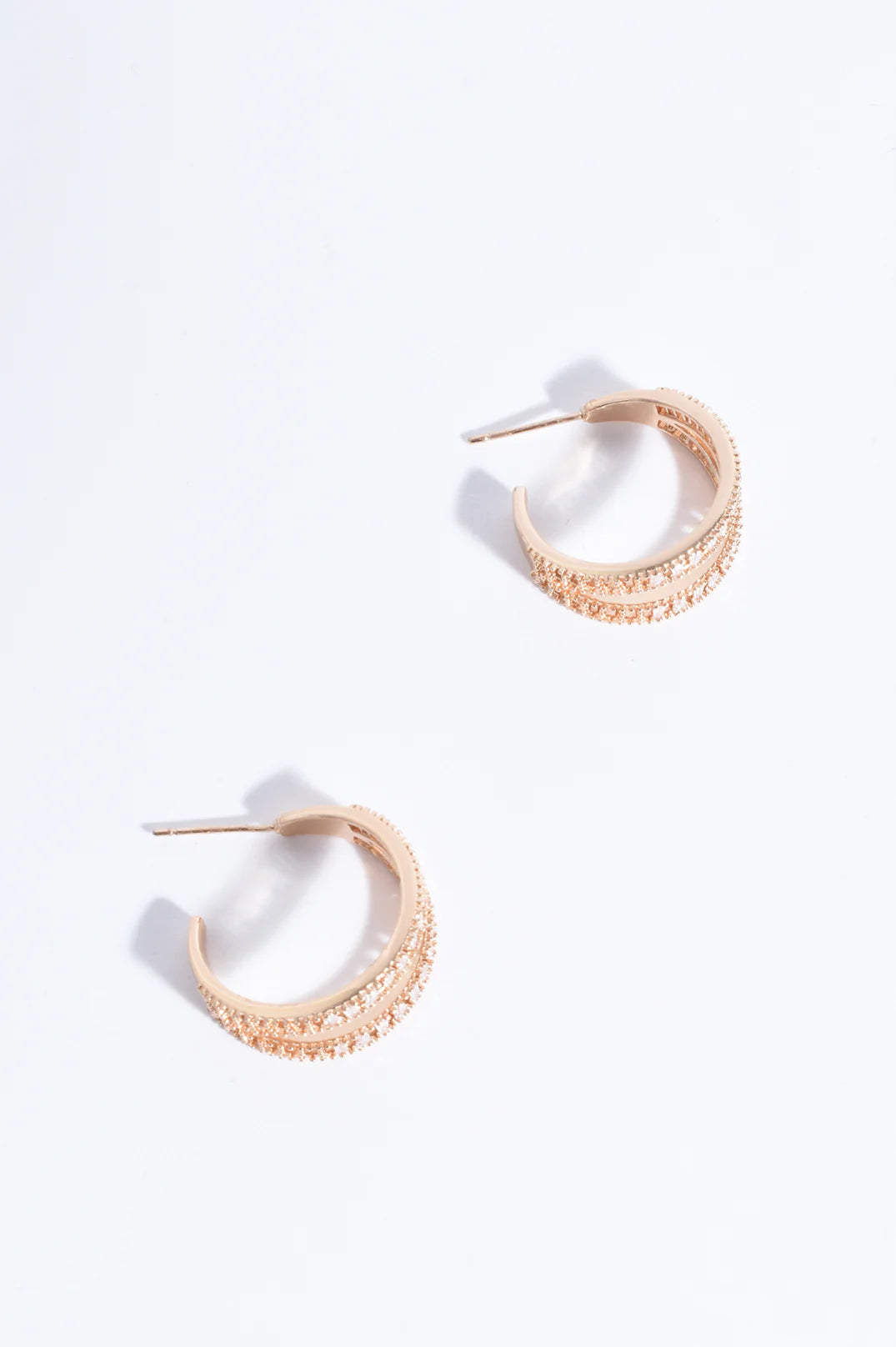 Adorne Baguette Cut Jewel Earrings