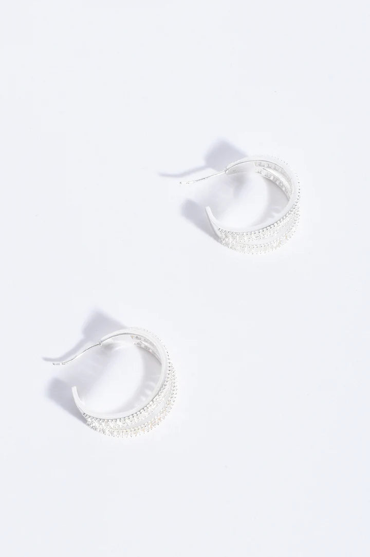 Adorne Baguette Cut Jewel Earrings
