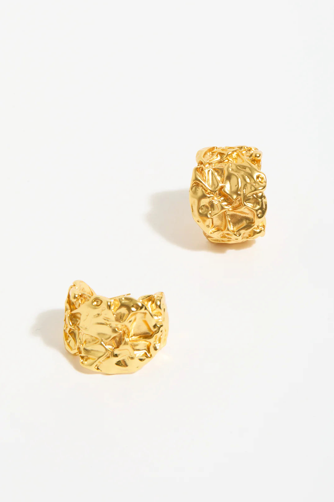Adorne Molten Metal Event Hoops - Gold