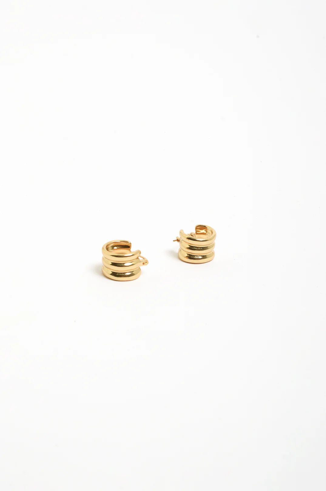 Adorne Trio Rows Mini Earrings
