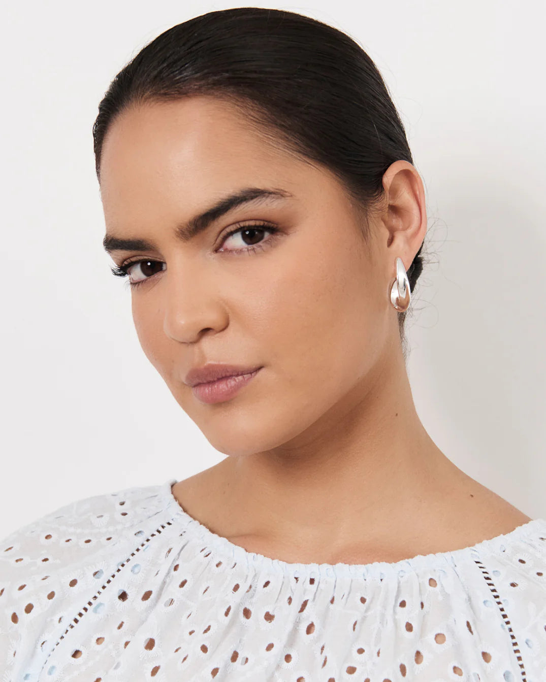 Adorne Spiral Edge Mini Hoops