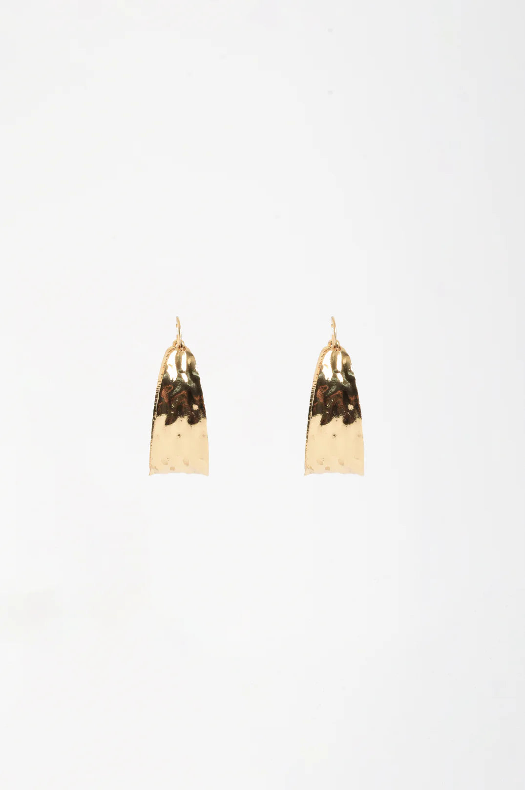 Adorne Statement Hammered Event Hoops - Gold