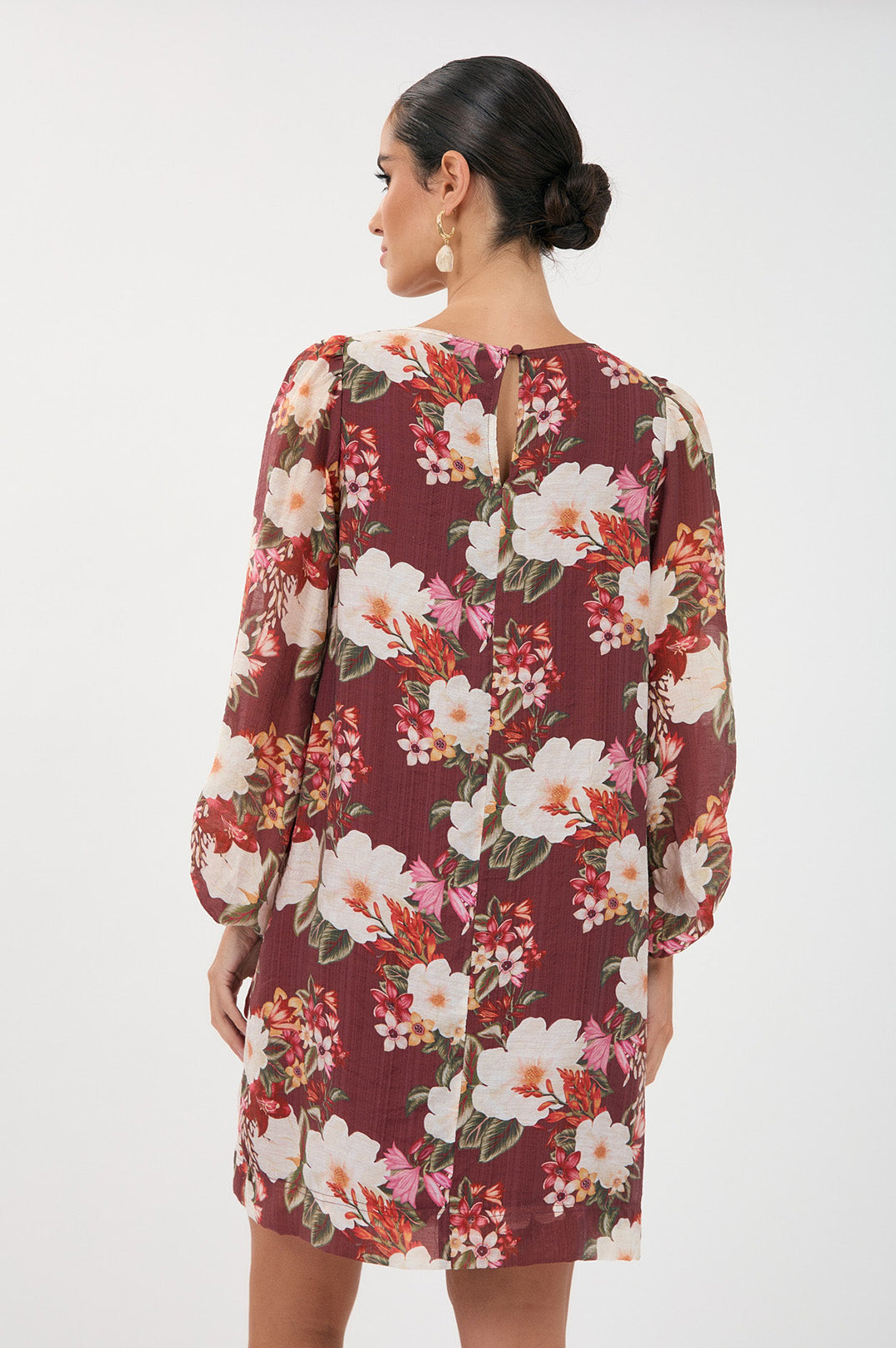 Adorne Emery Montilla Print Short Dress