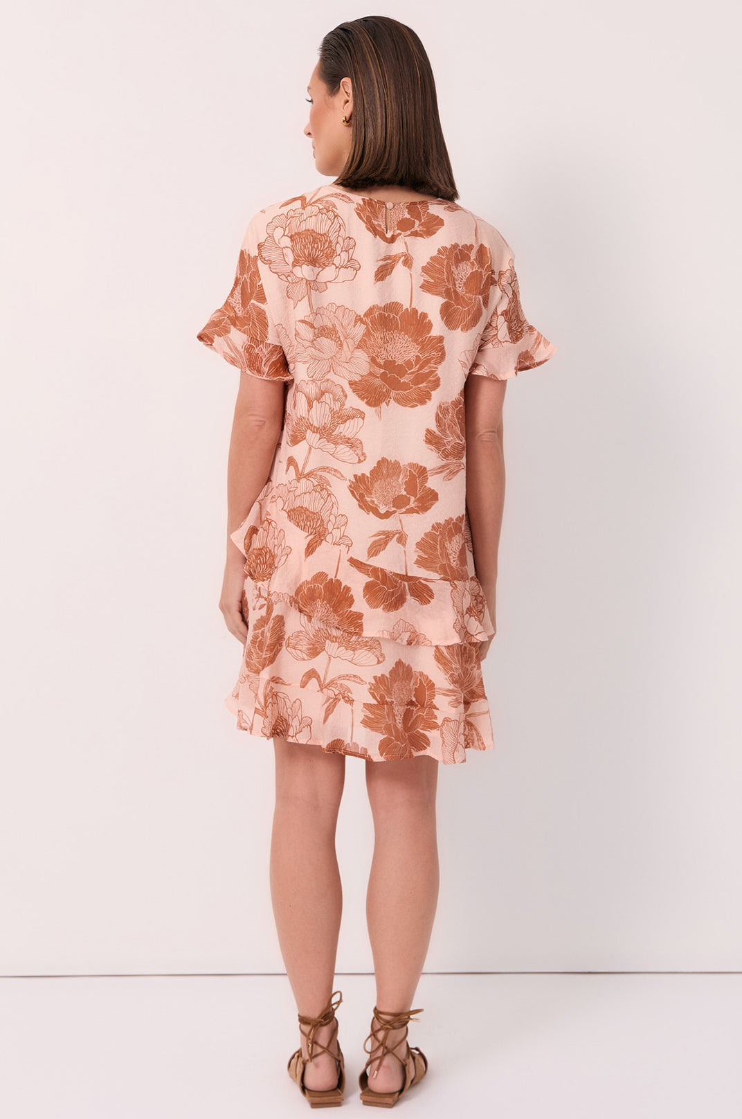 Adorne Alana Floral Short Dress