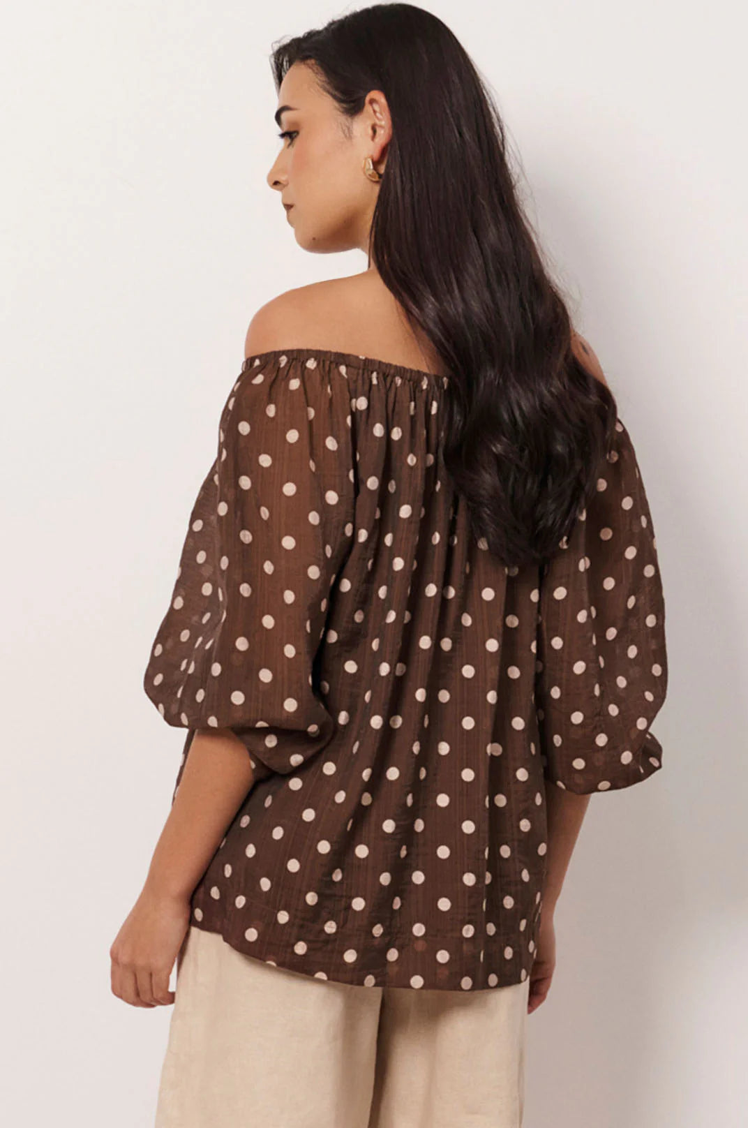 Adorne Kelsey Off/On Shoulder Top