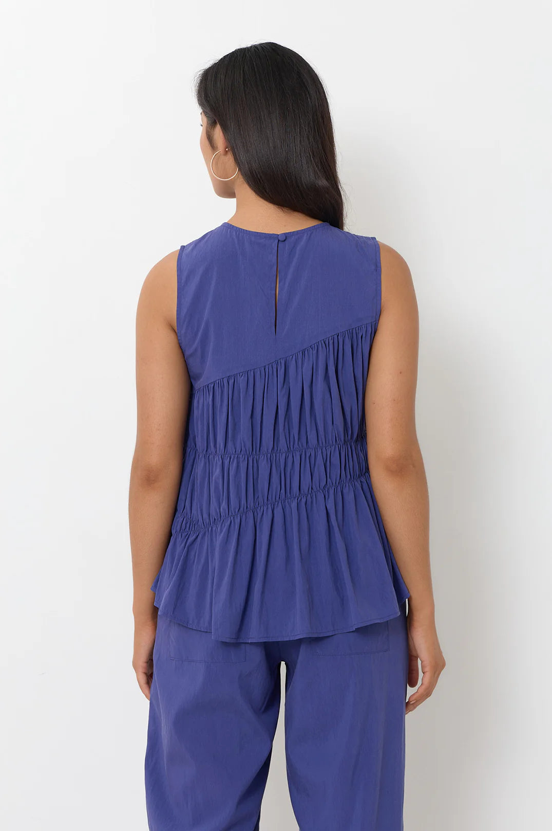 Adorne Evren Sleeveless Top - Blue