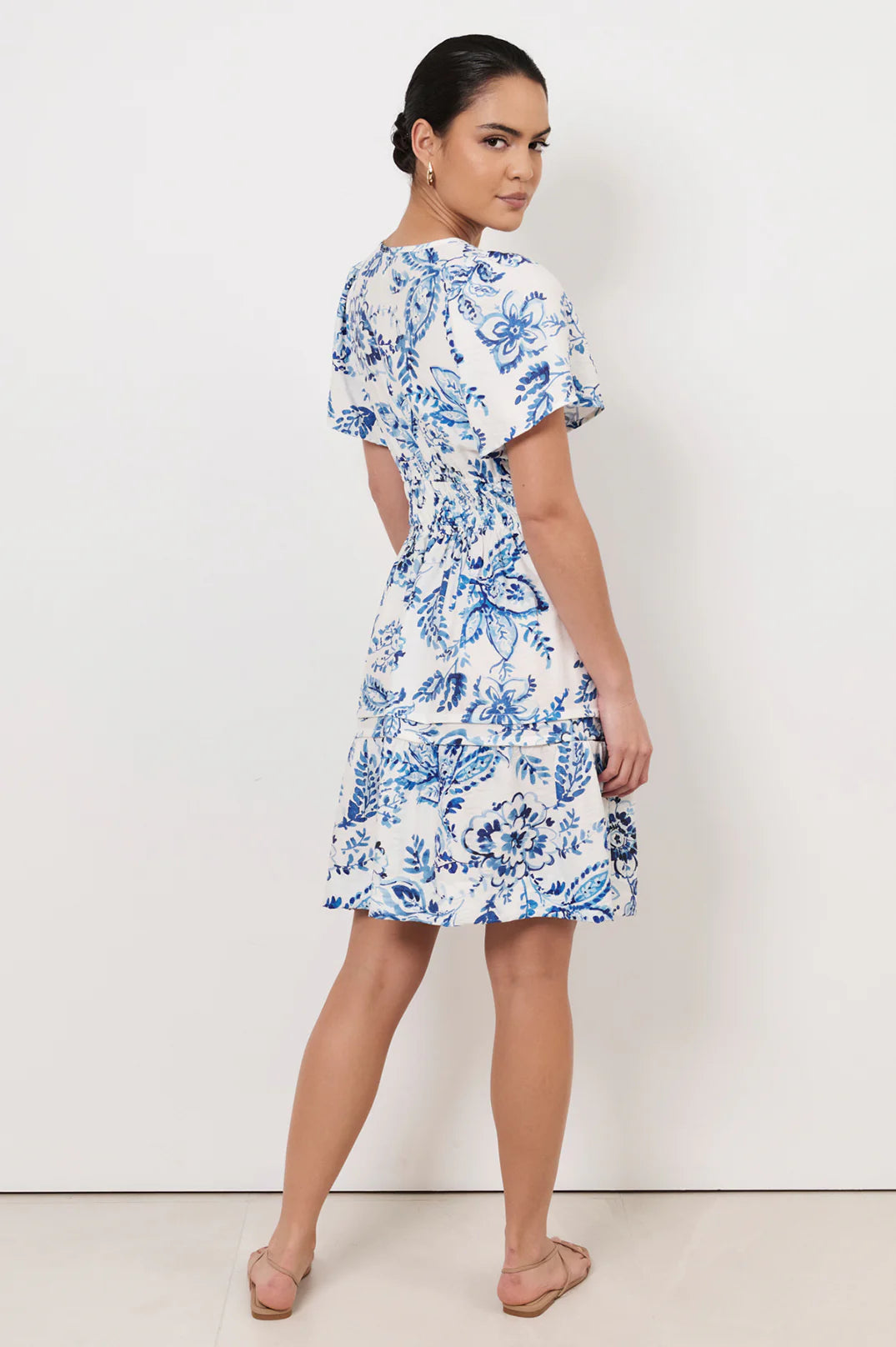 Adorne Eliana Short Sleeve Short Dress