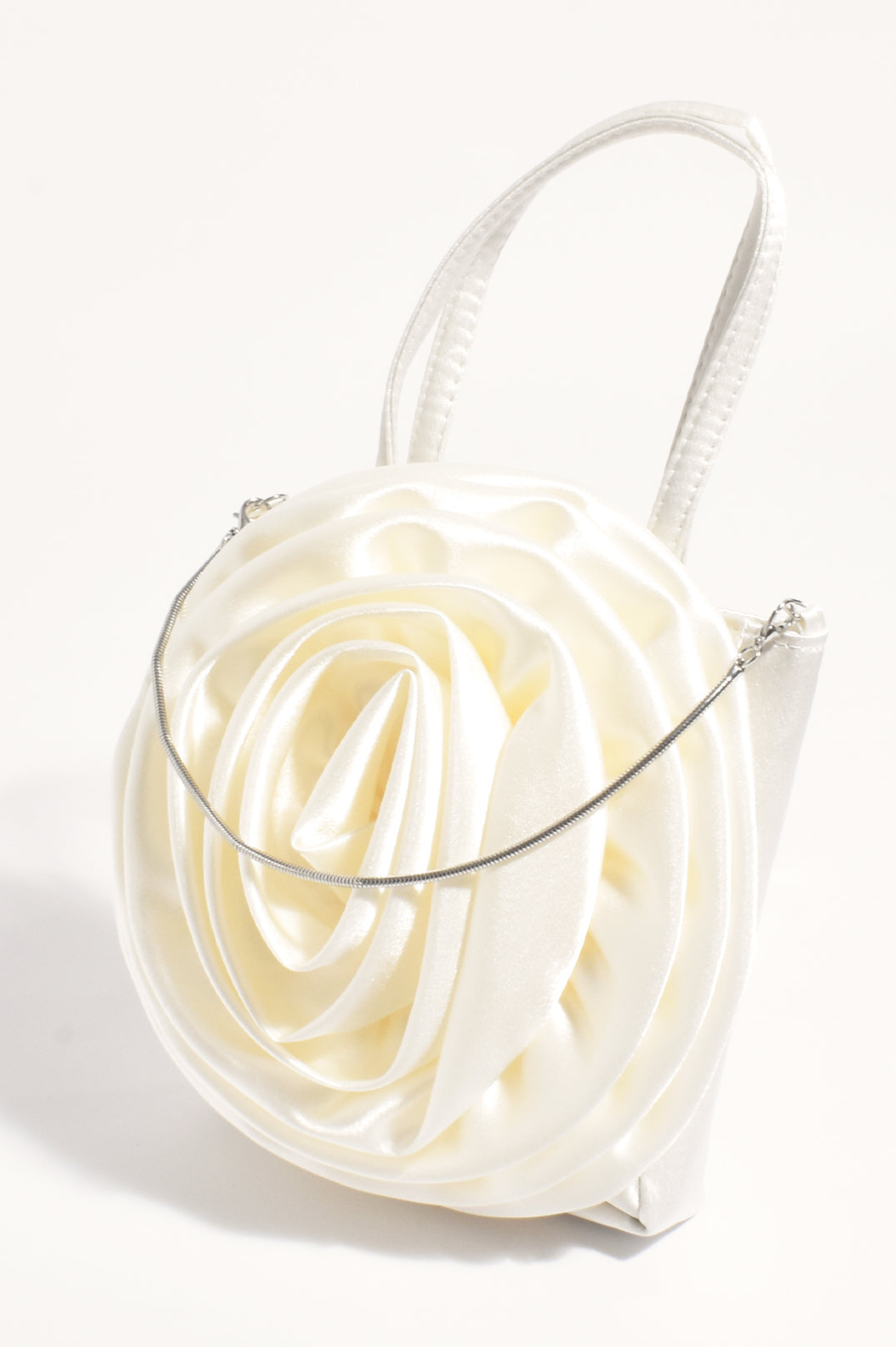 Adorne Rochelle Flower Mini Bag - Ivory