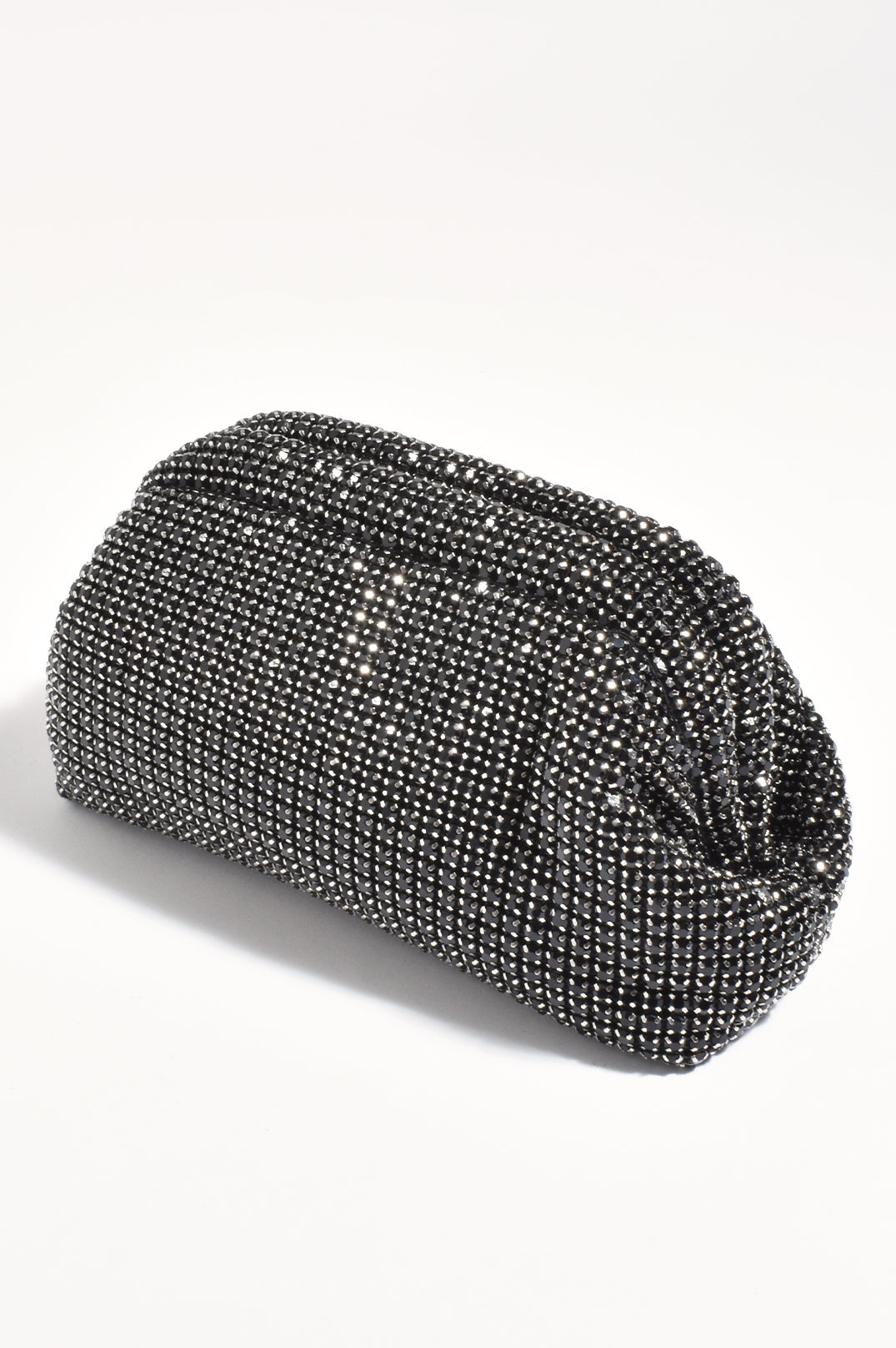 Adorne Missy Rhinestone Mini Purse Clutch - Black