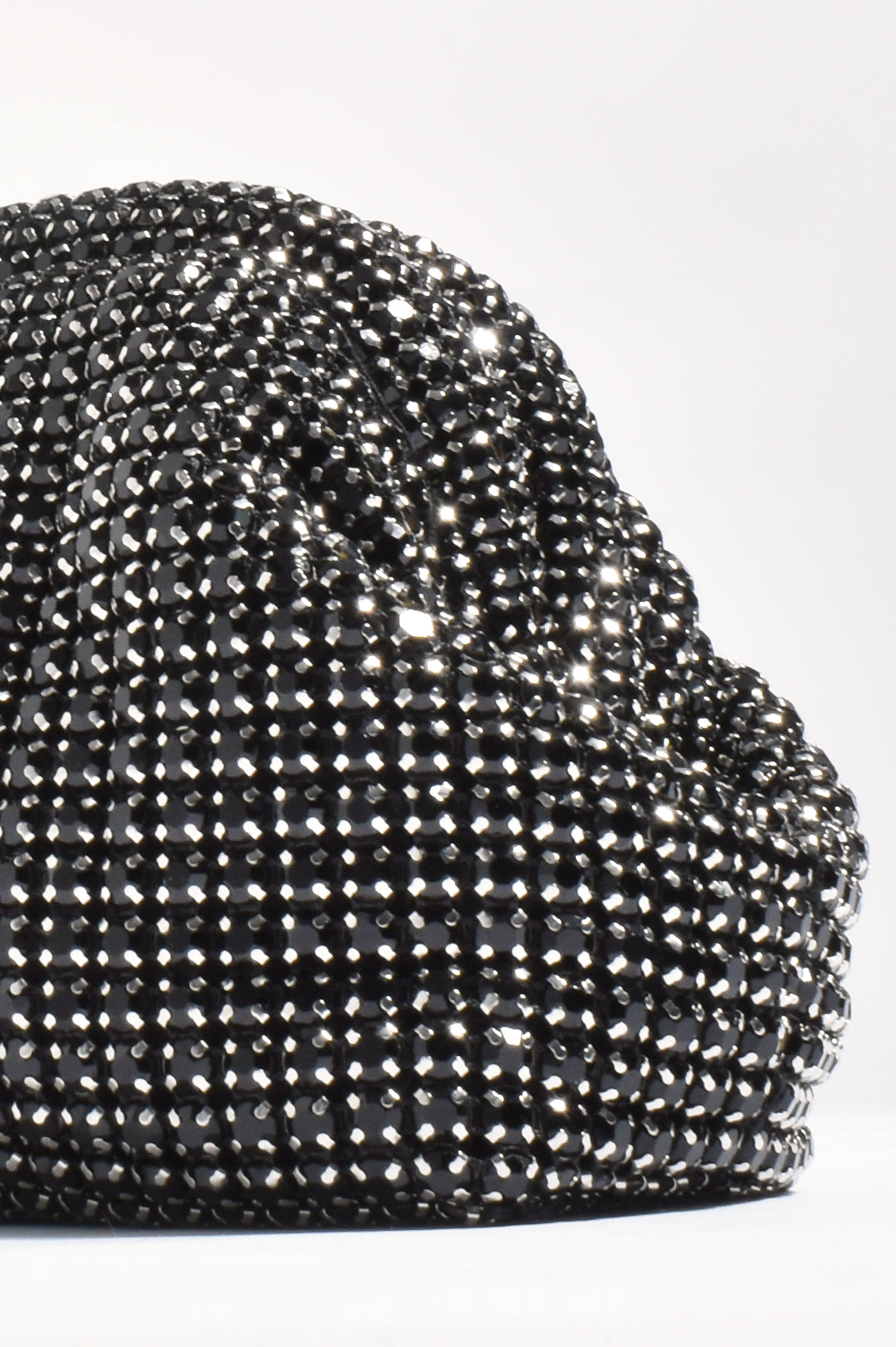 Adorne Missy Rhinestone Mini Purse Clutch - Black