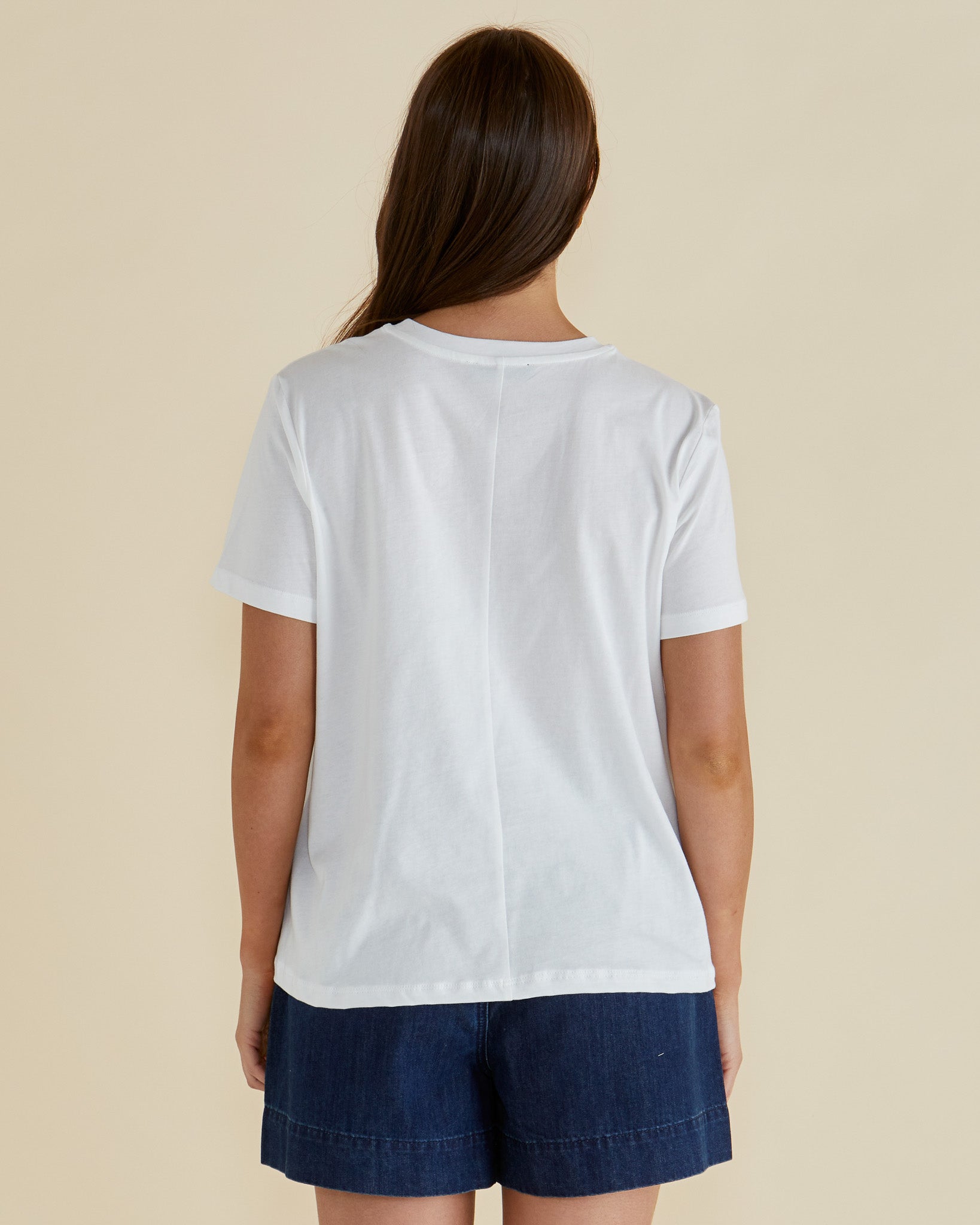 Betty Basics Ellia Crew Tee - Paradise Beach Print