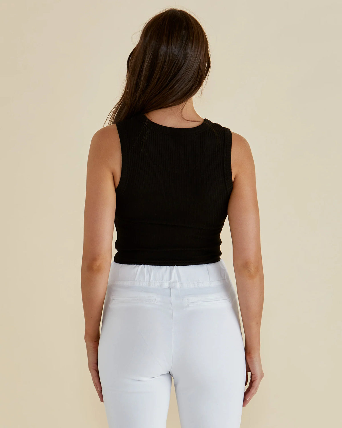 Betty Basics Francis Rib Tank - Black