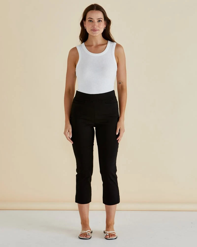 Betty Basics Francis Rib Tank - White